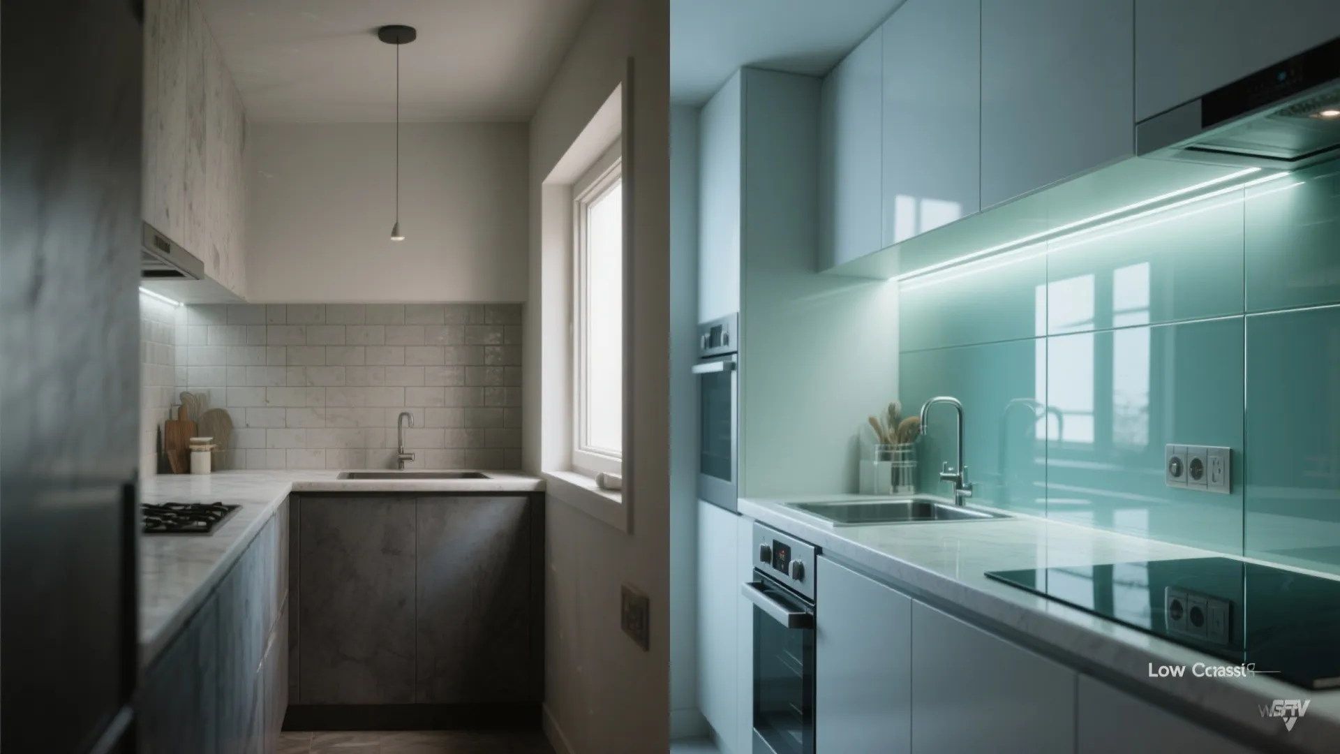 The Light-Boost of a Glass Backsplash