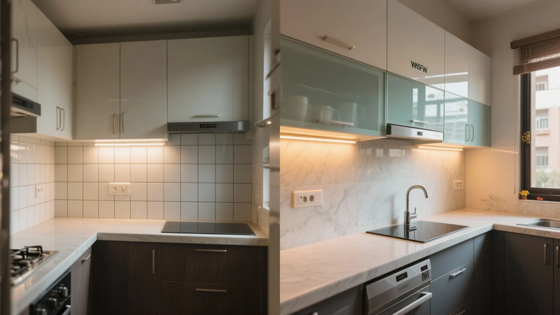 Glass backsplash for a brighter cookspace