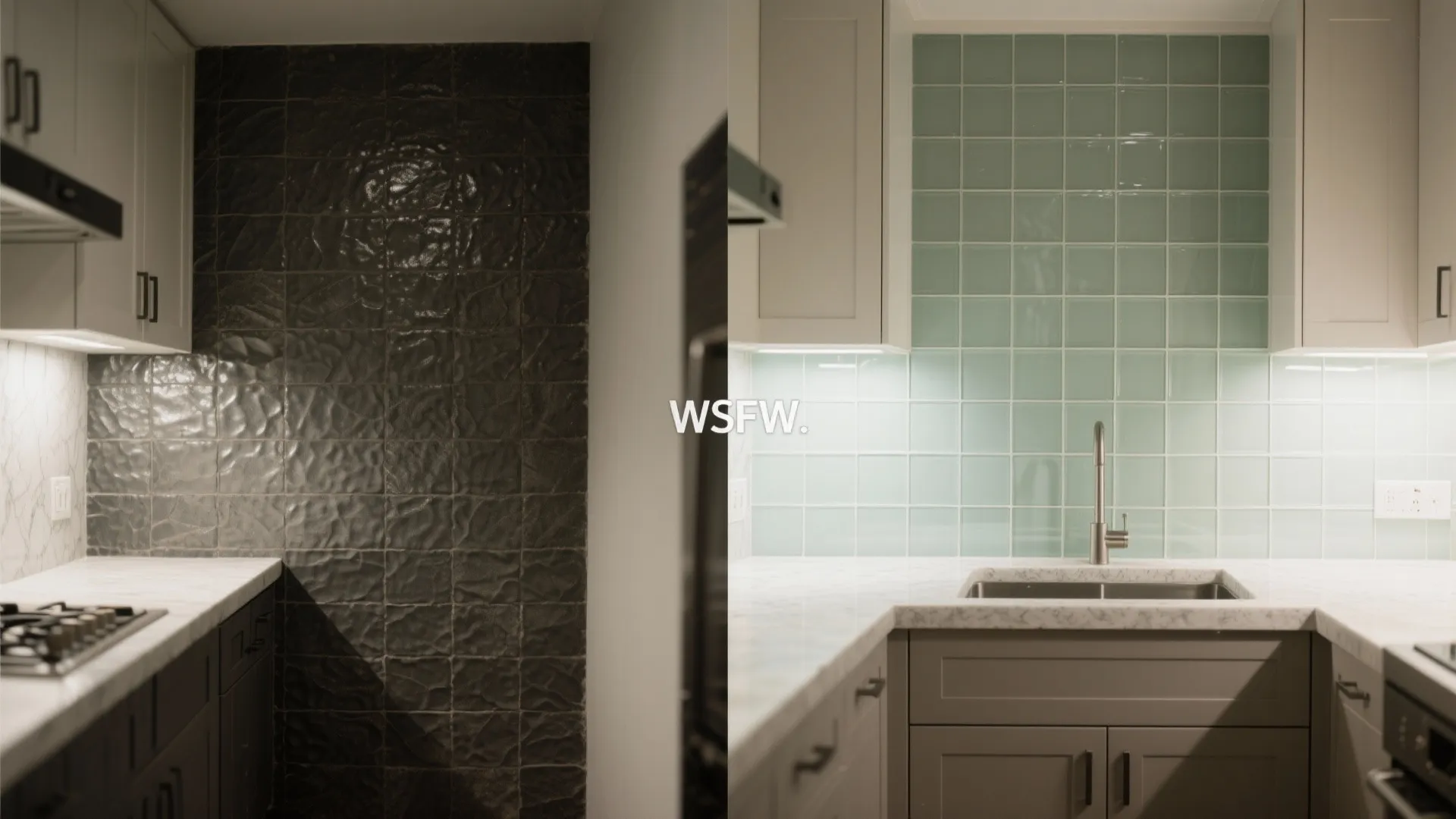 Glass Backsplash for Airy Light