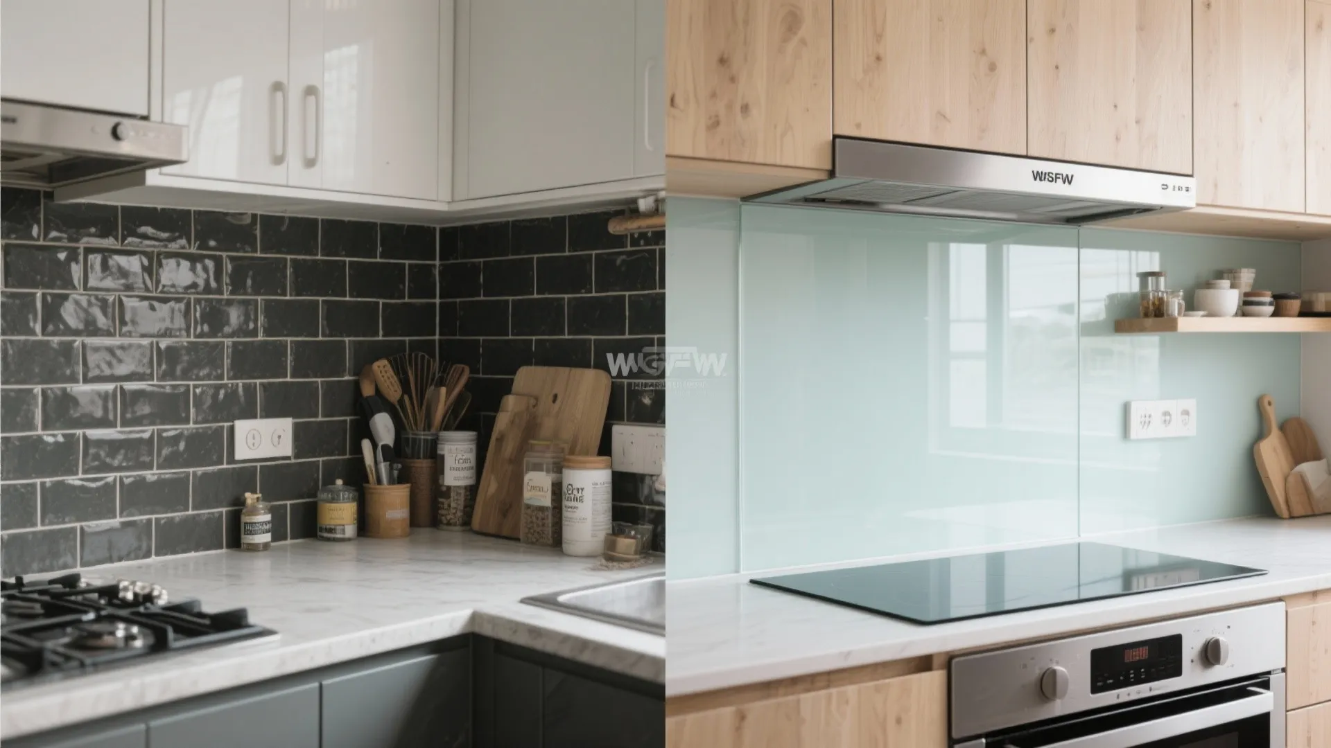 Glass Backsplash For Light And Easy Cleaning