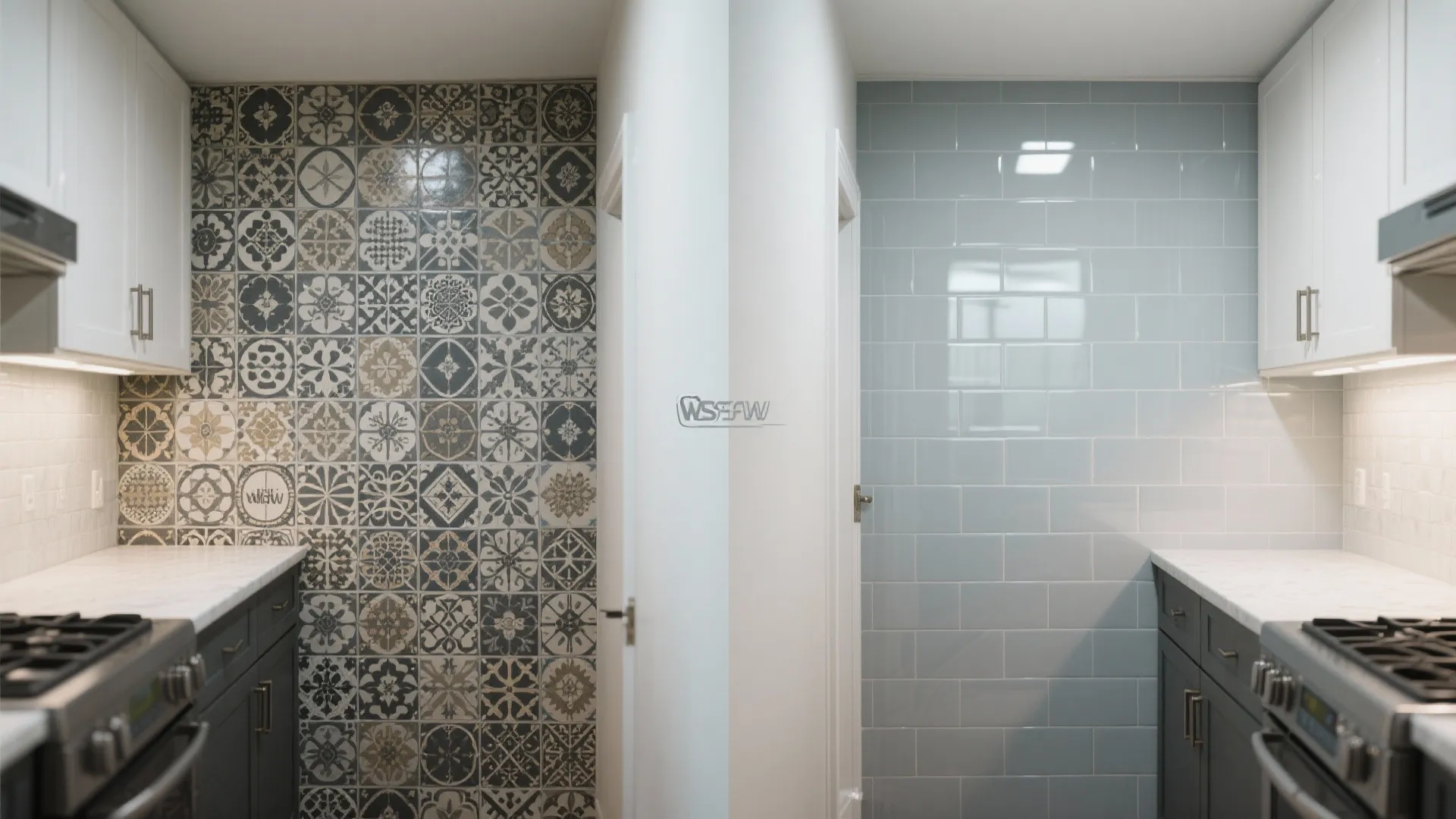 Glass Backsplash for Light and Depth