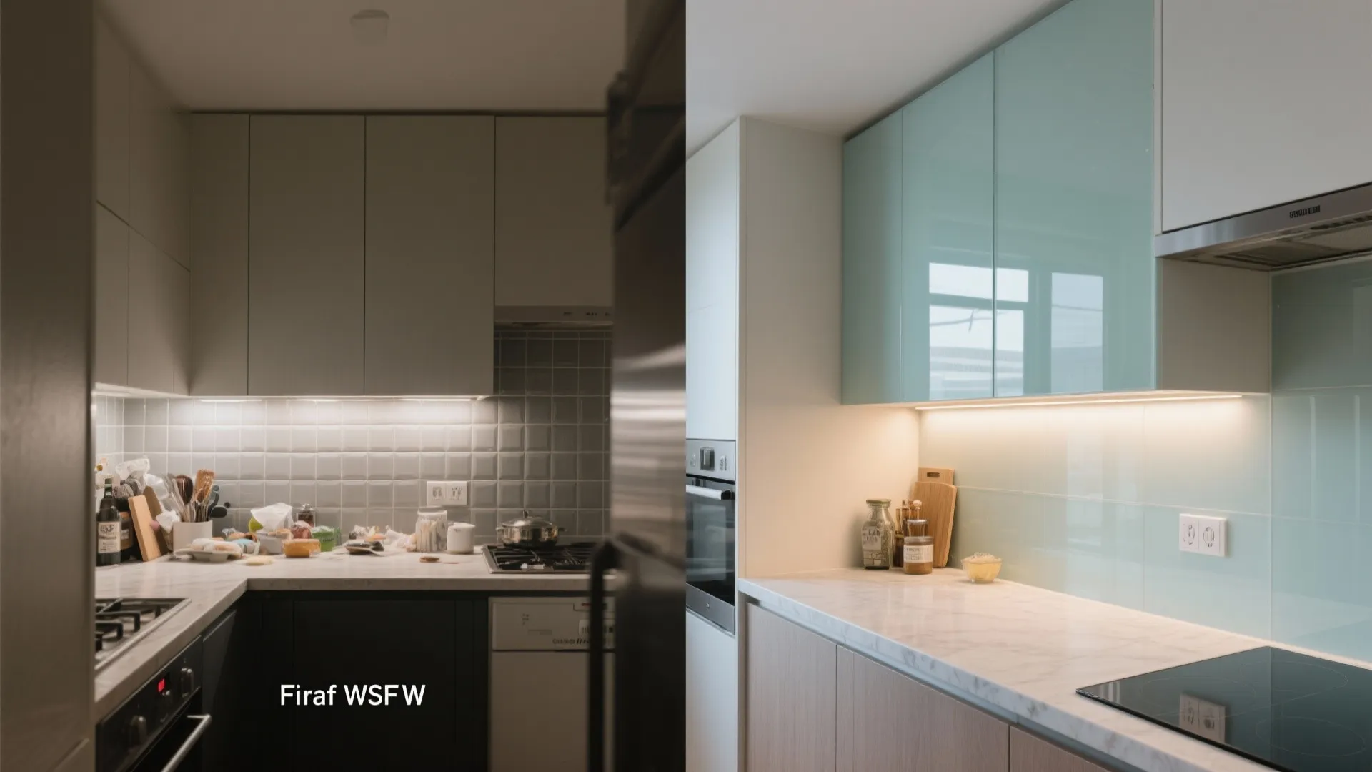 Glass Backsplash for Light and Air