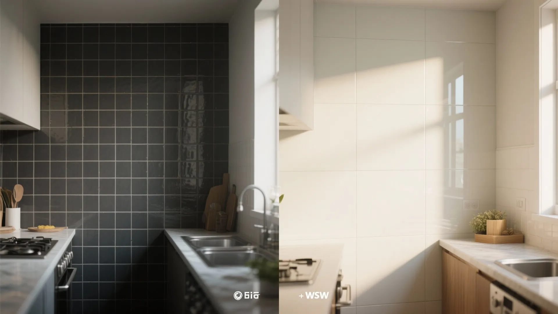 Glass Backsplash for Light and Easy Cleaning