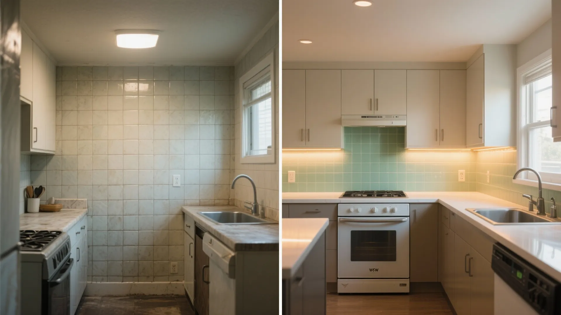 Glass Backsplash For Airy Light