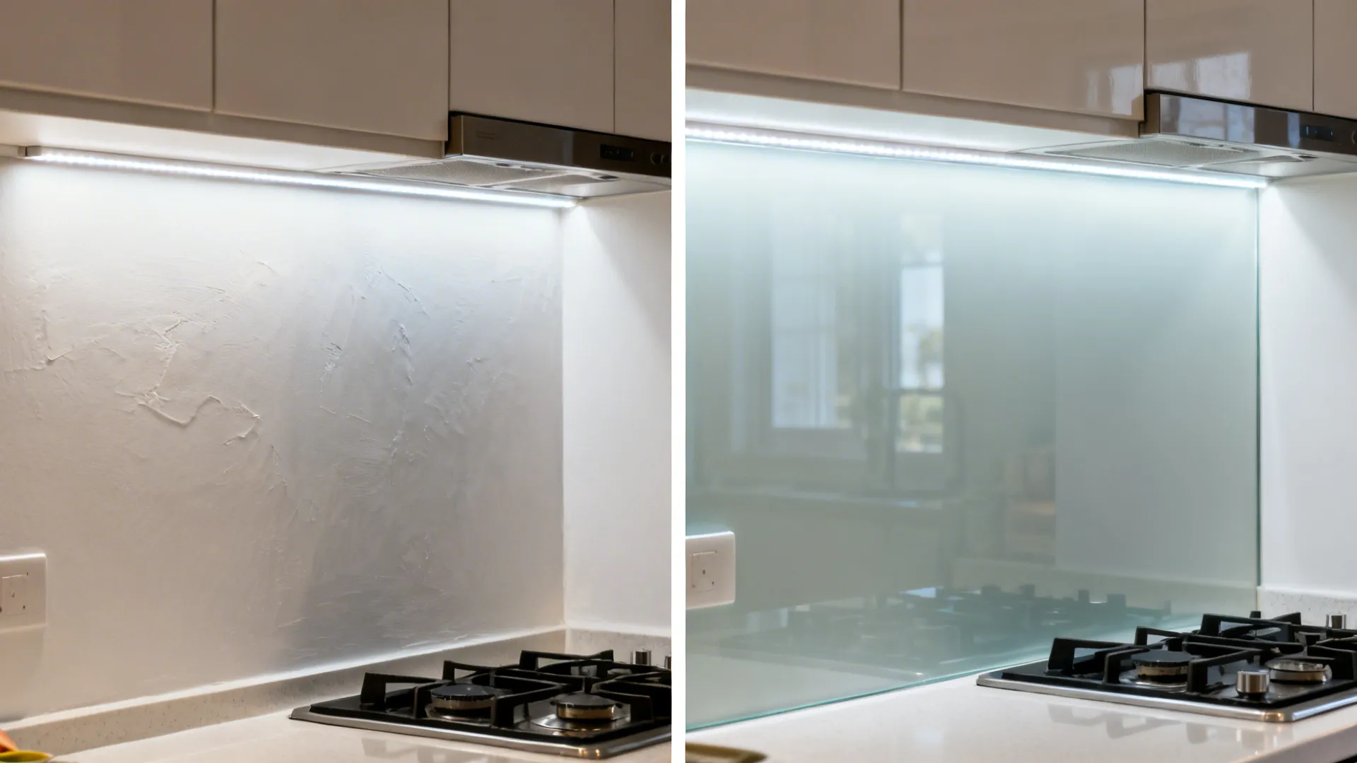 The Clarity of a Glass Backsplash