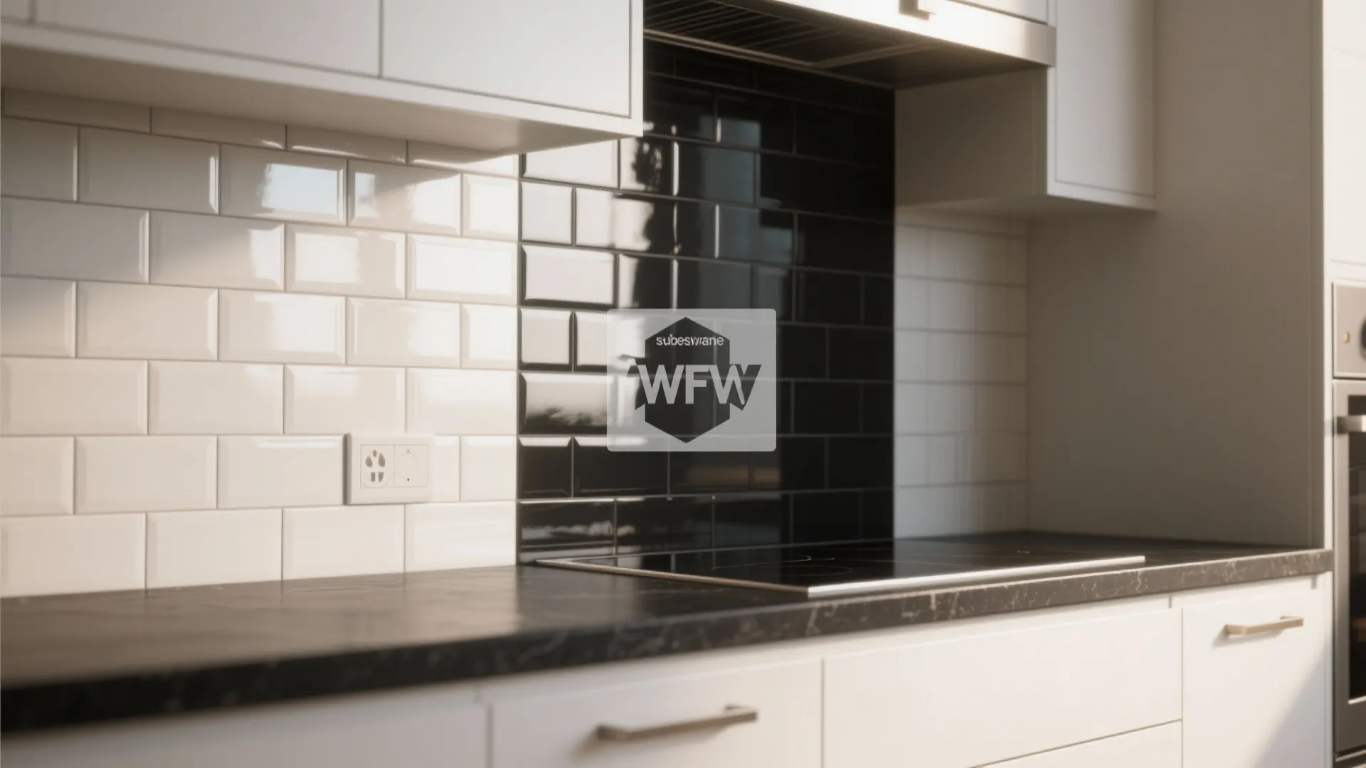 1. Maximize contrast with bright backsplashes