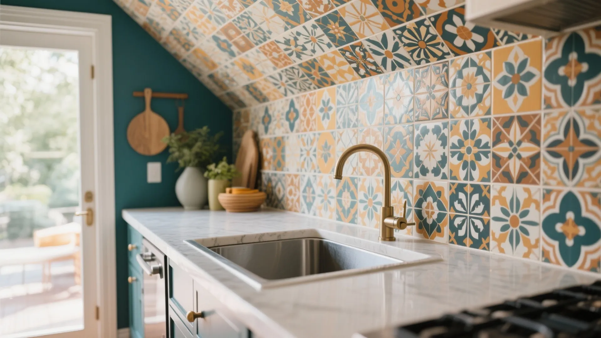 8. Decorative Backsplash Extension