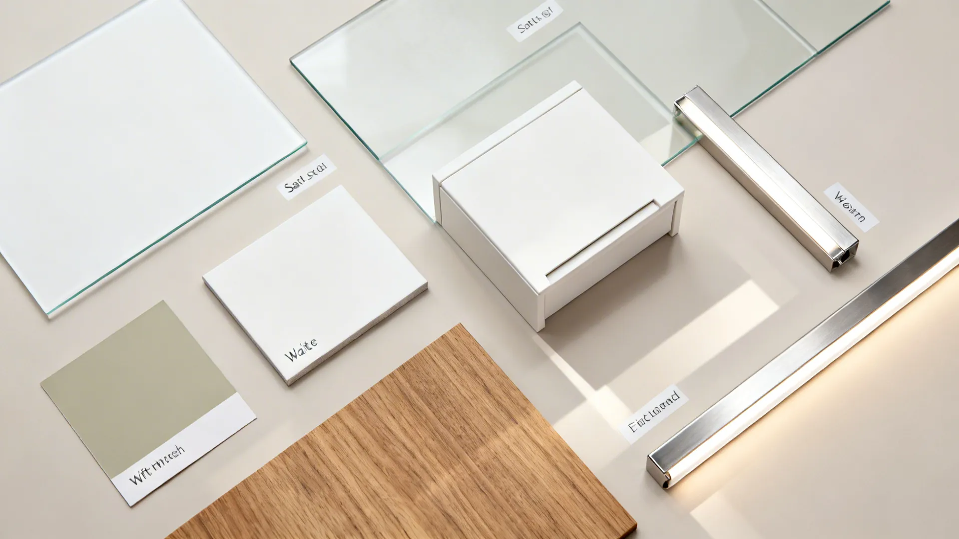 Glass backsplash for light and depth