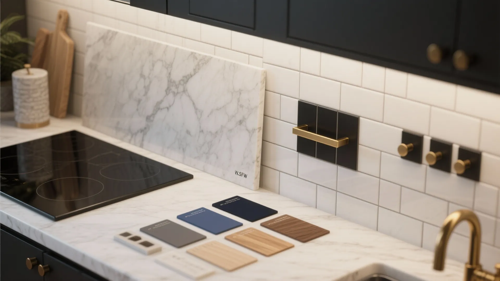 4. Coordinate backsplash and hardware thoughtfully