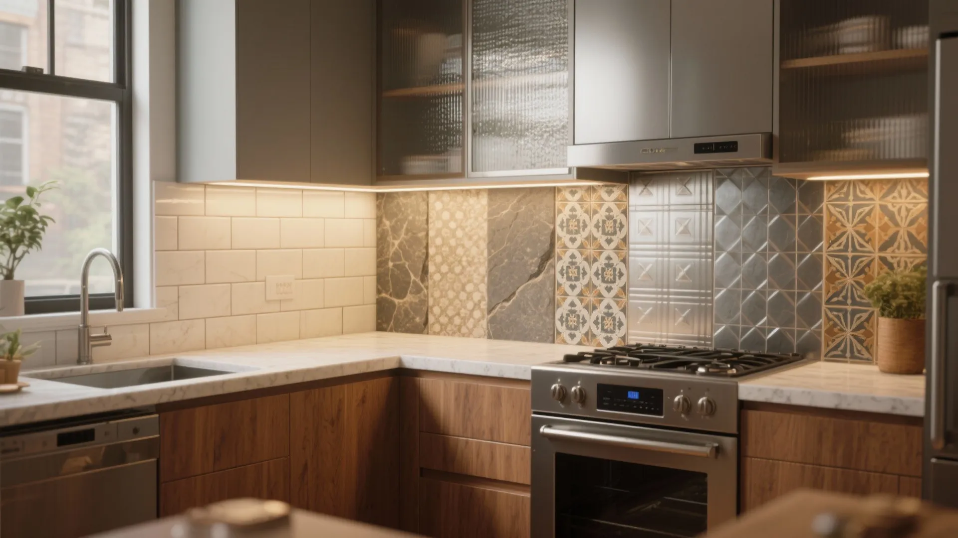 Backsplash in Kitchen Ideas: 5 Inspiring Designs: Practical and playful backsplash concepts for every small kitchen, from budget-friendly tiles to show-stopping slabs