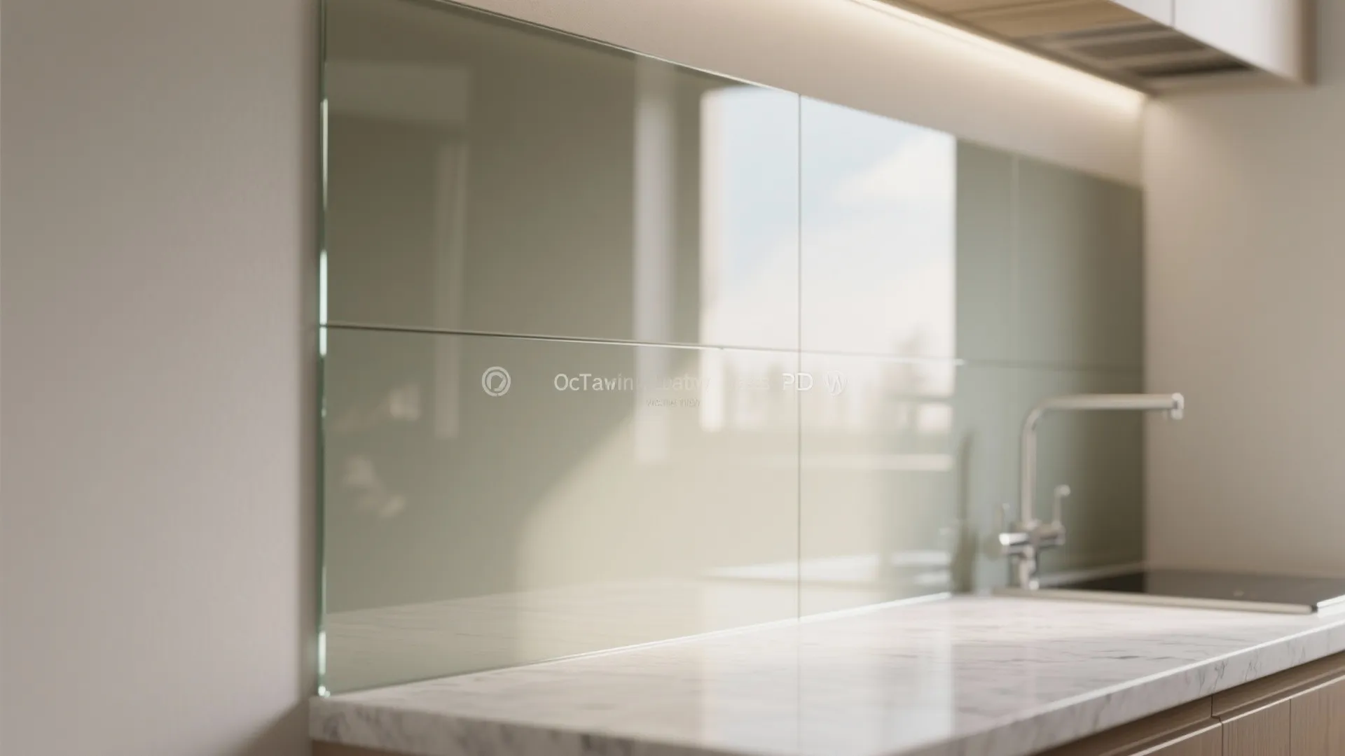 Idea 1: A Glass Backsplash That Amplifies Light