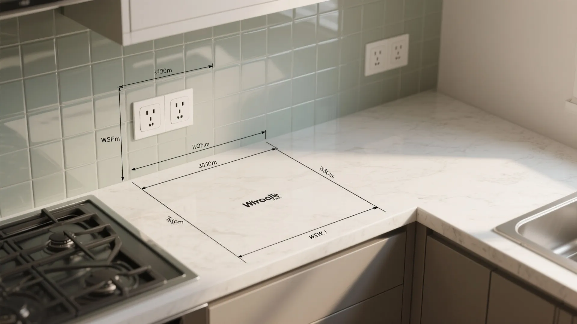 Glass Backsplash for Instant Depth