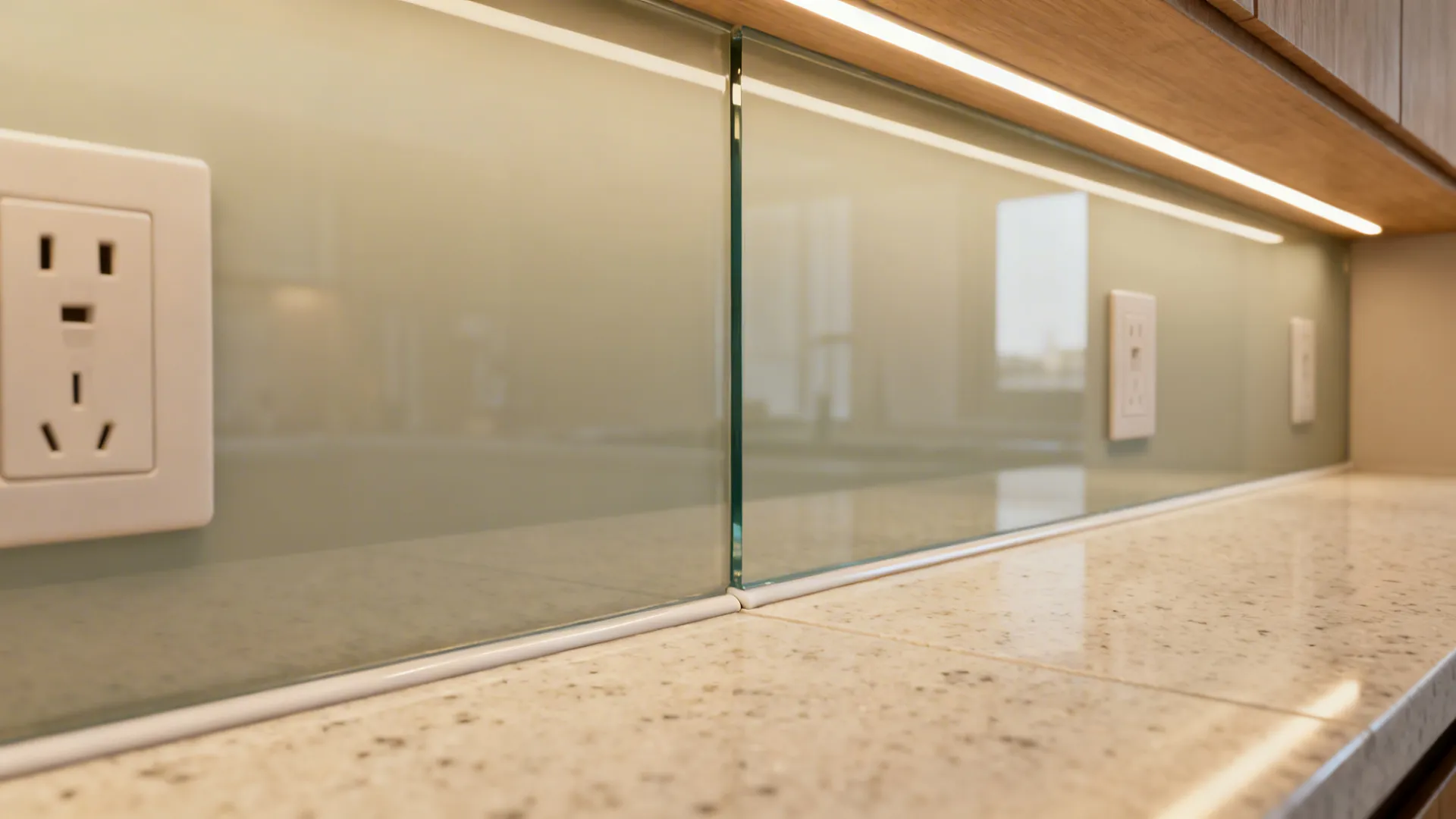 2) Gloss Backsplash and Light Bounces