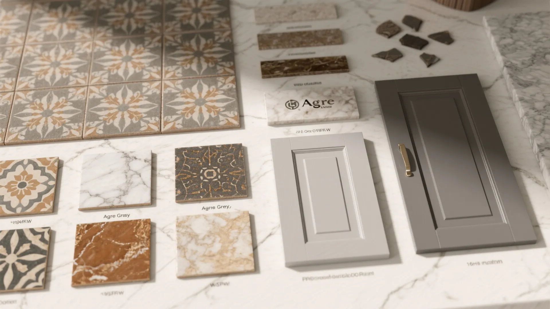 5. Backsplash contrast: patterned tile or marble