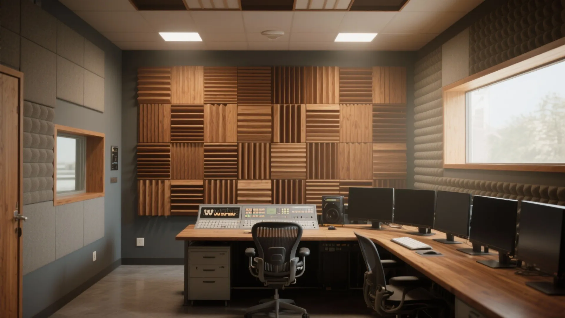 Sculpted diffusion for a natural soundstage