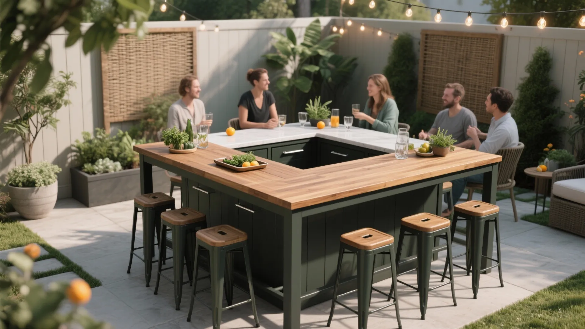 DIY Outdoor Bar Table: Create Your Stylish Backyard Centerpiece