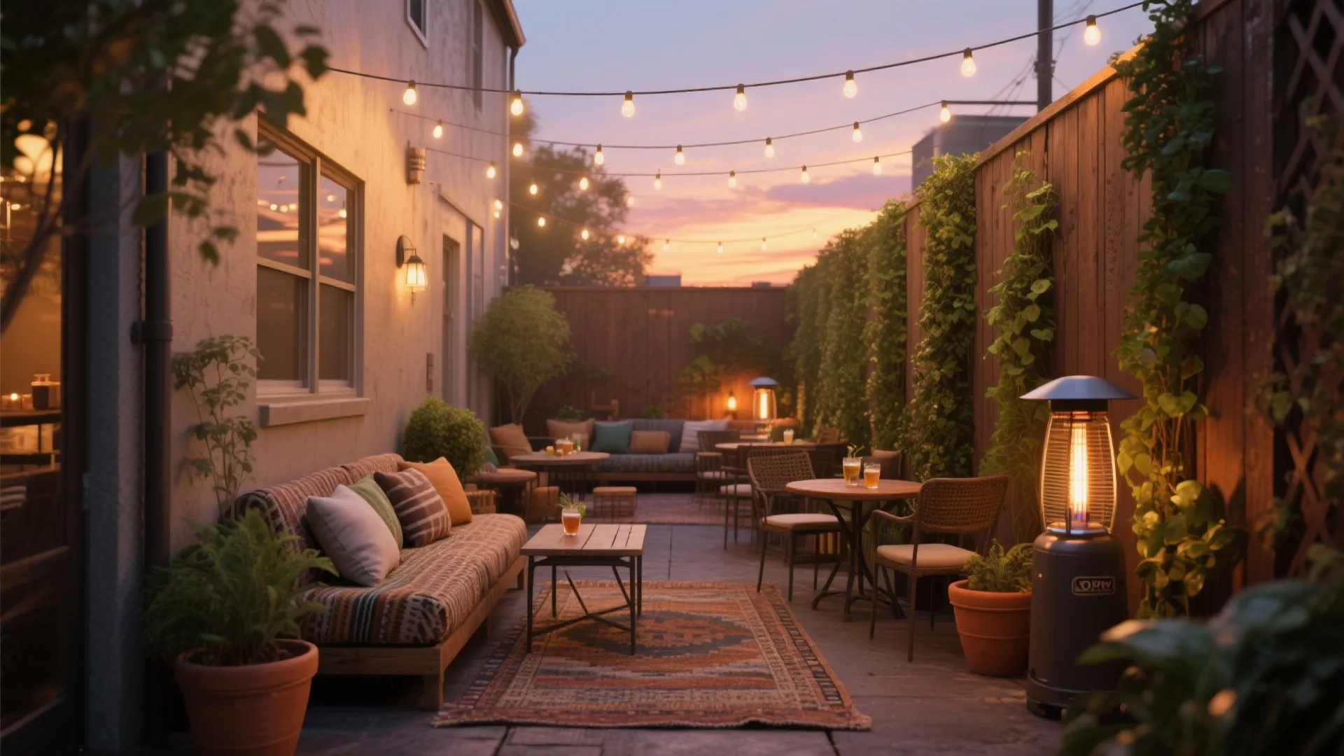 4. Backyard Courtyards and Narrow Patios