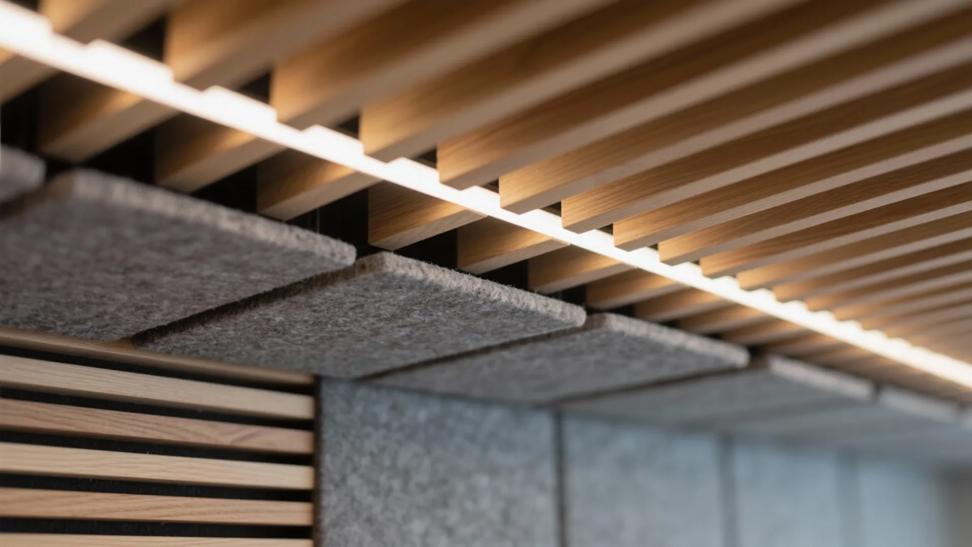 Acoustic baffles with hidden uplight
