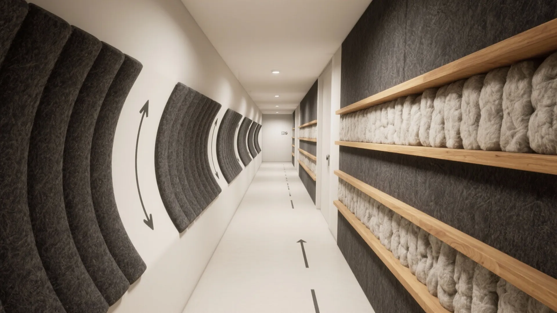 Curved Baffles and Layered Assemblies for Tough Rooms