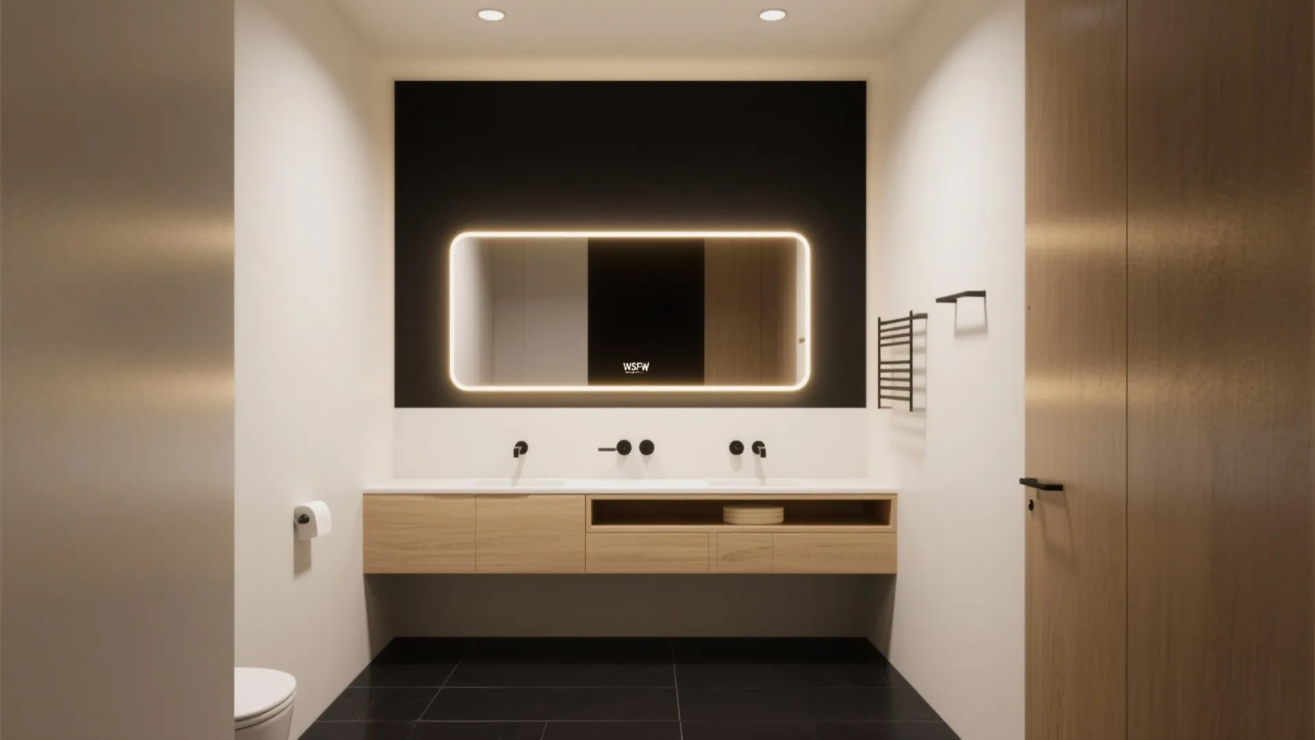 How to Balance Black Floors with Walls and Fixtures