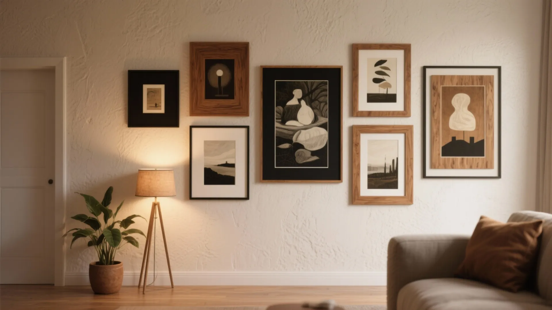 2. Balanced Gallery with Mixed Frames