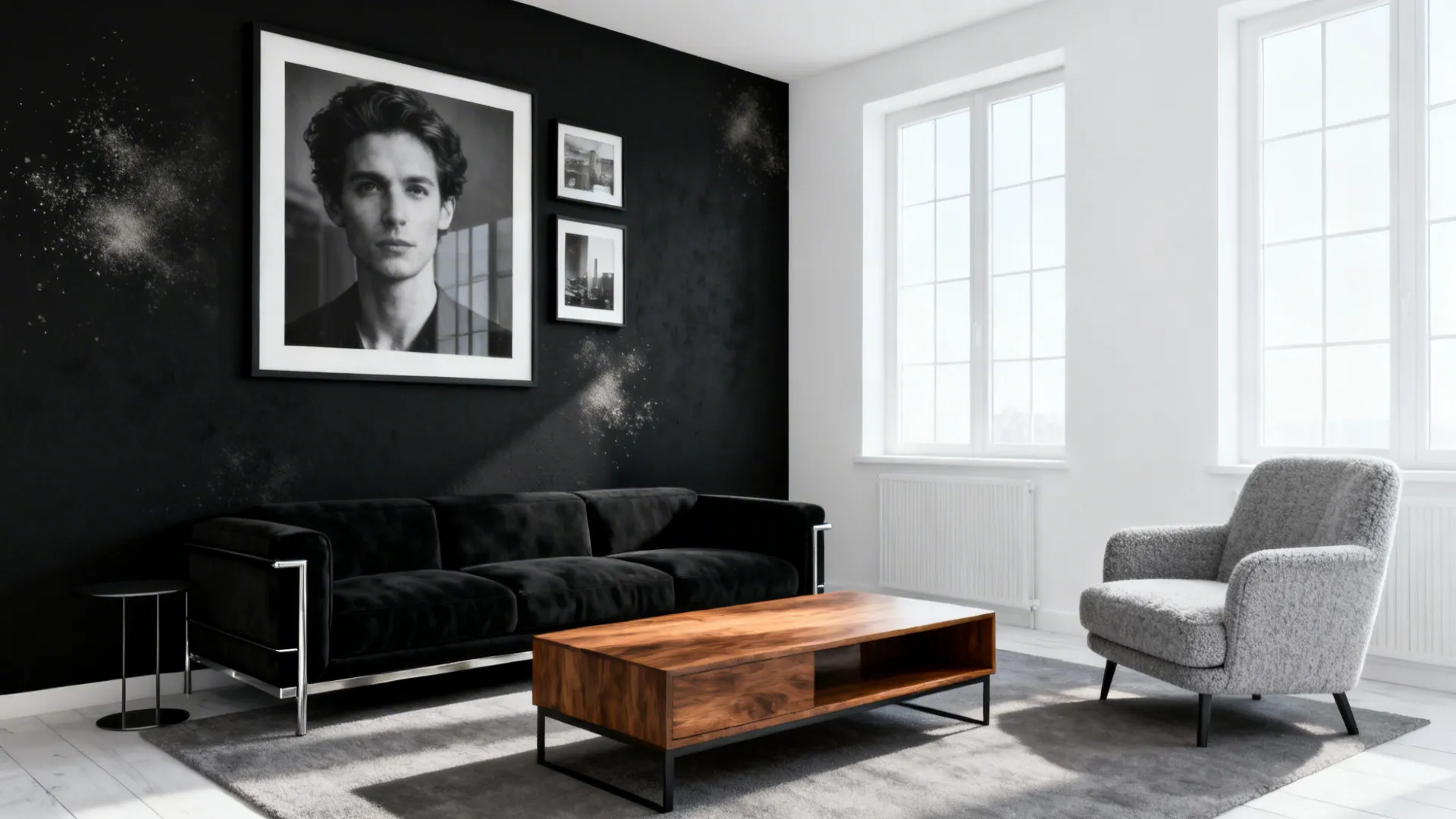 5 Black, White & Gray Living Room Ideas: Stylish small-space solutions blending black, white and gray with practical tips from a seasoned designer