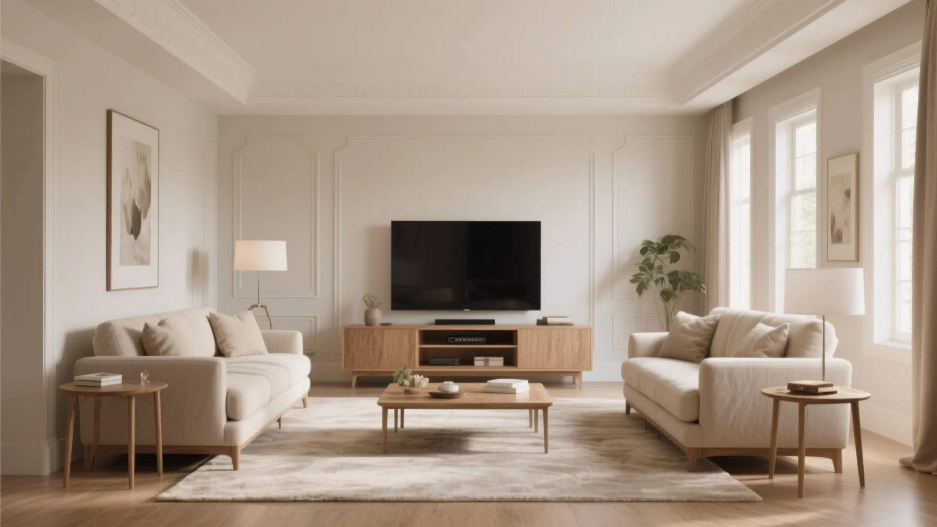 6. Balance TV Size with Furniture Scale