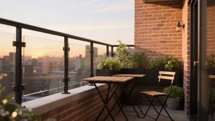 Balcony Brick Wall and Railing Design: 5 Smart Ideas