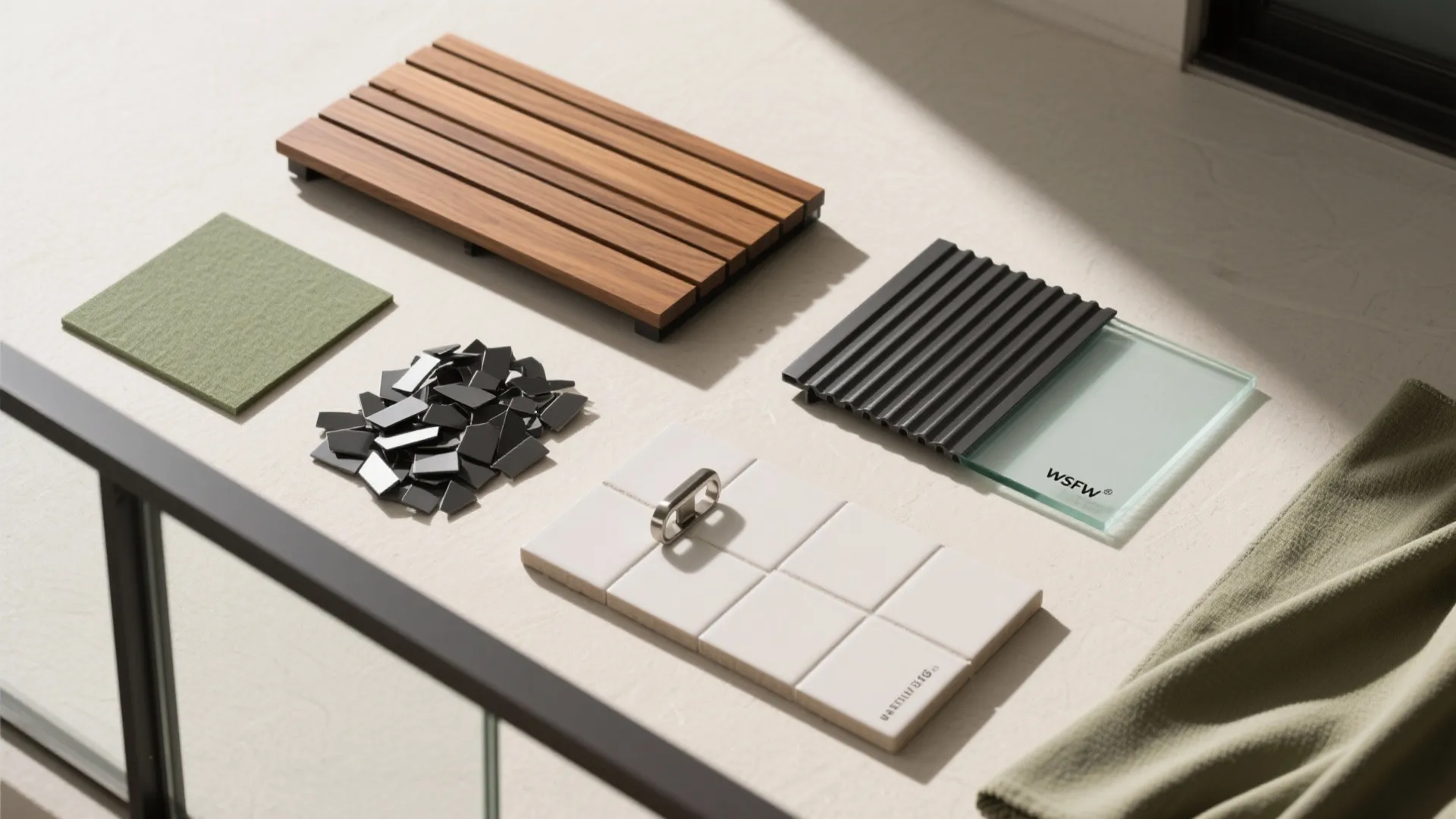 Material Palette and Privacy Screens That Belong to the House