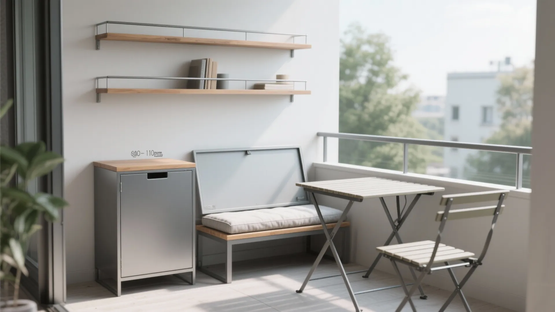 Minimalist Balcony Storage That Doesn’t Eat Space