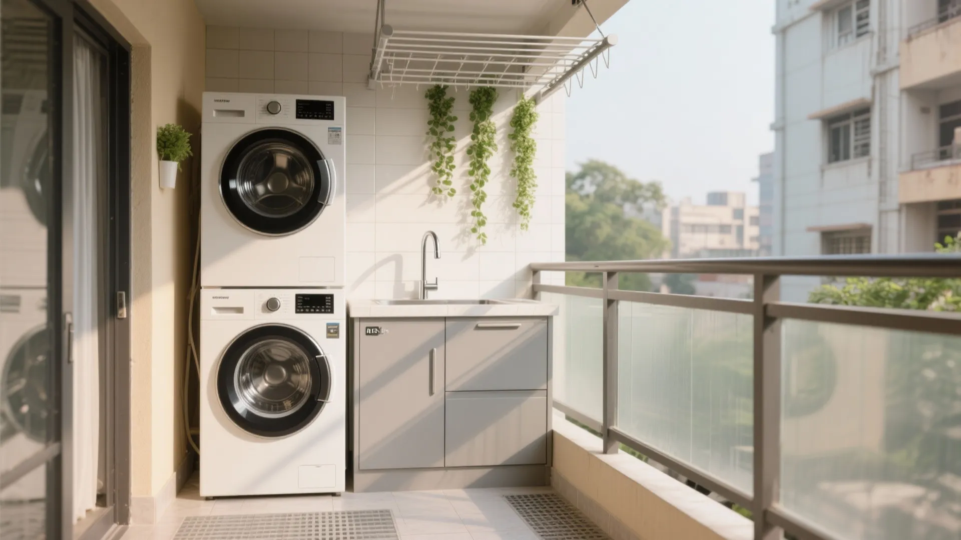 Balcony-utility that works year-round