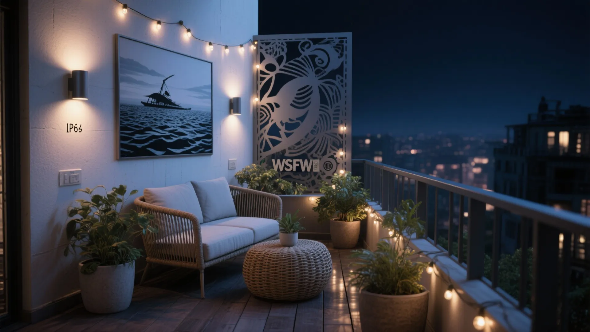 Artful Weatherproof Panels and Lighting