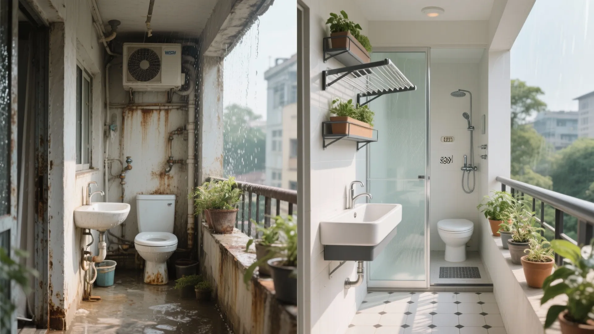 5) Balcony and bath: monsoon-proof, utility-ready