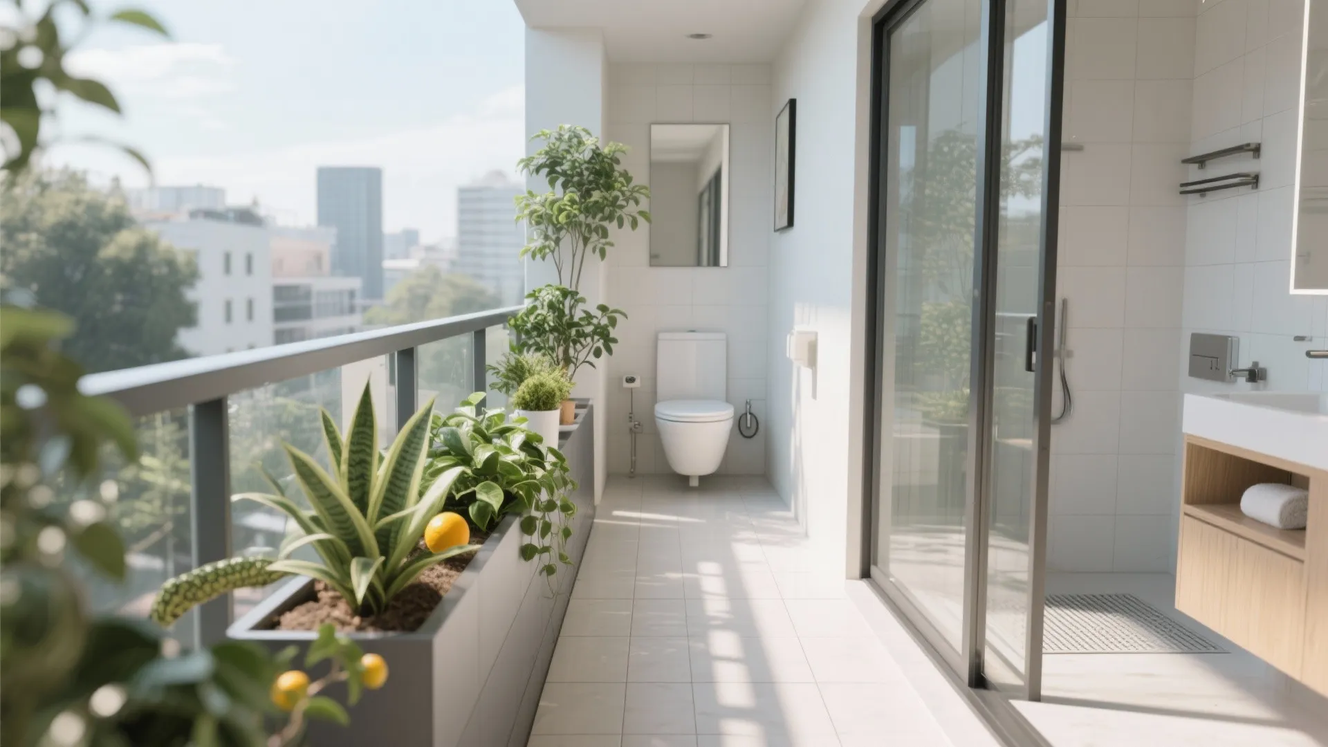 Balcony and bathroom: small upgrades, big comfort