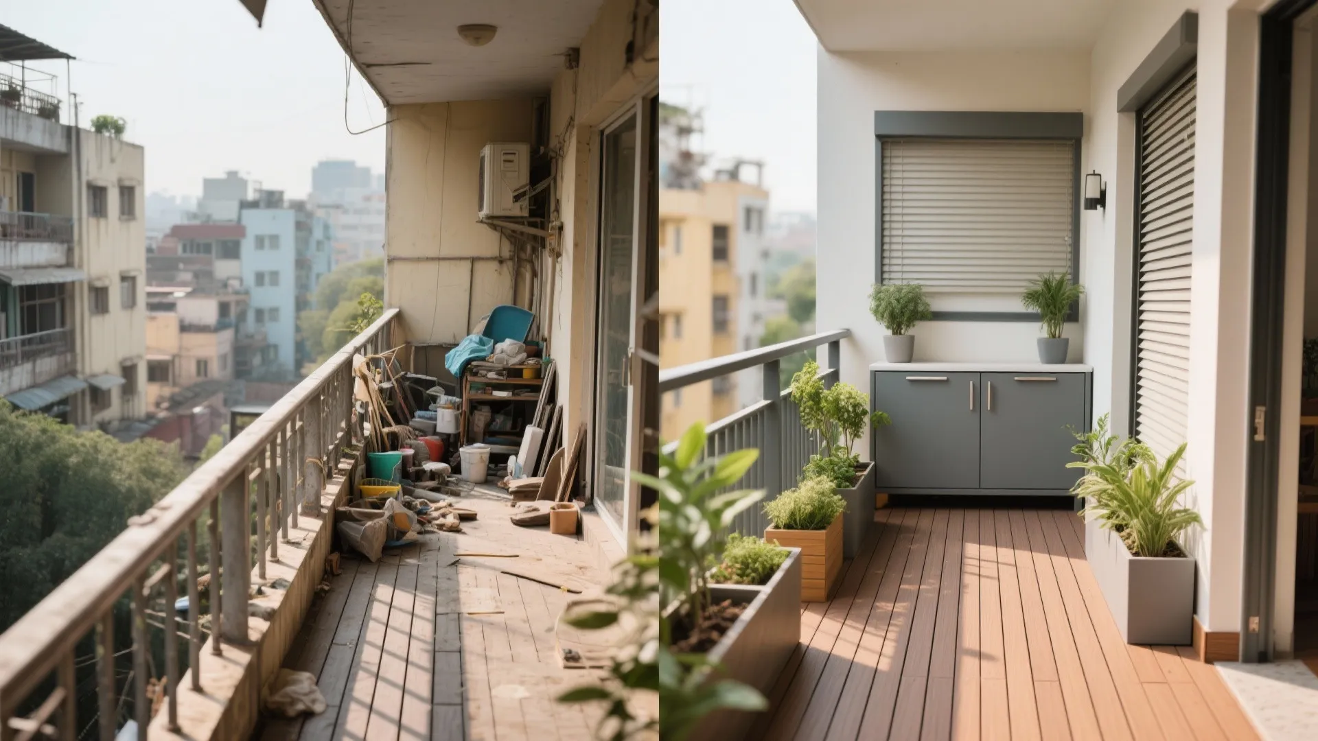 Multi-functional furniture and balcony hacks