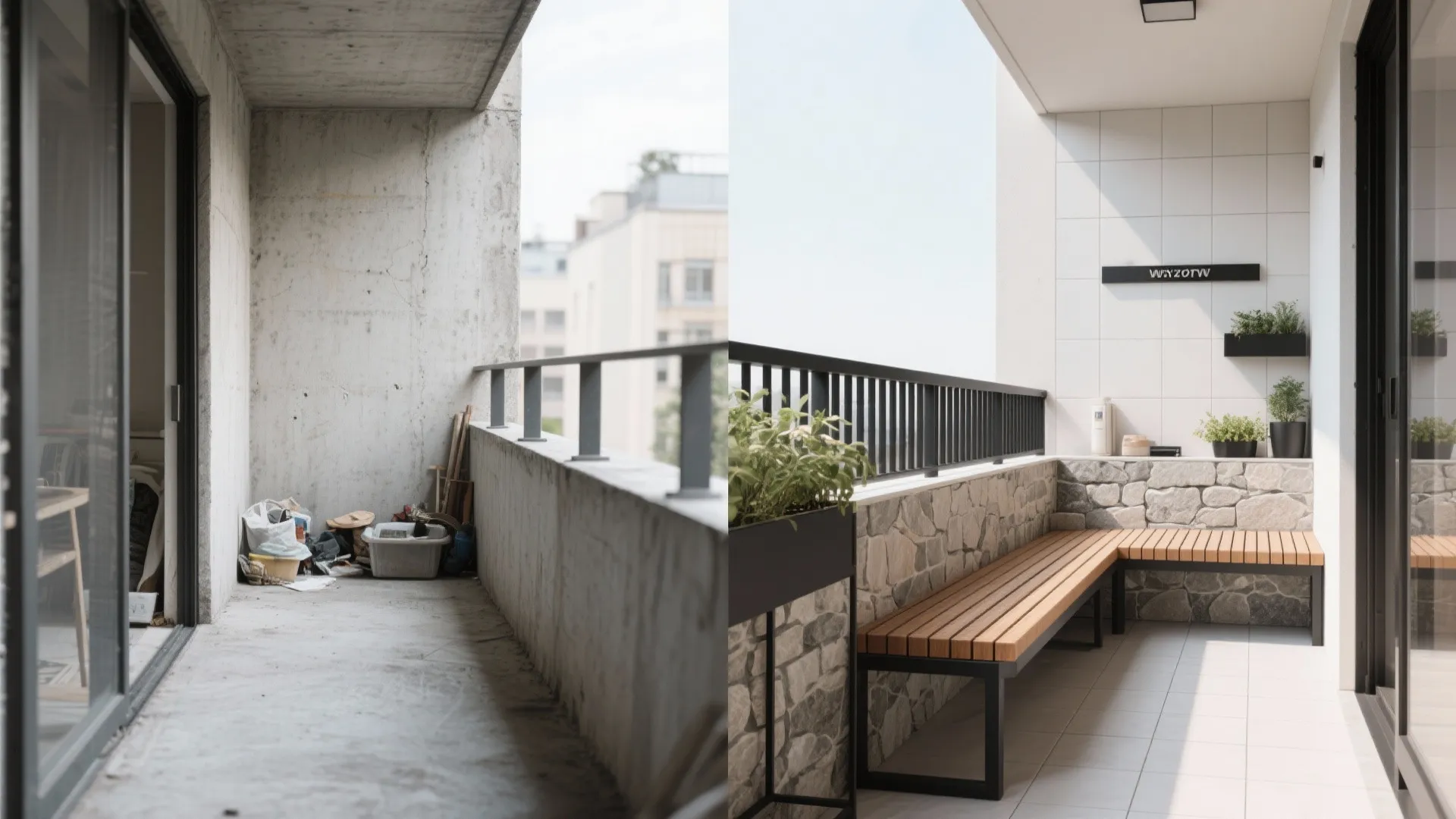 Mixed Materials: Steel, Timber Accents, and Stone-Look Tiles