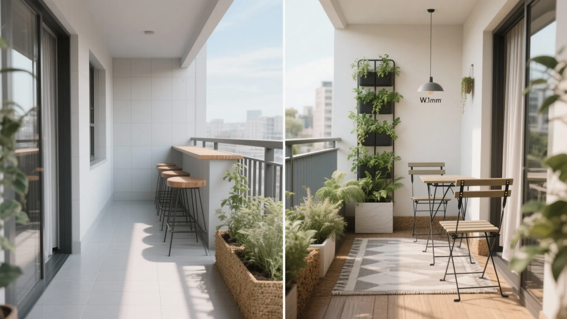 Real-World Mini Case: 1.1 m x 3.2 m Balcony