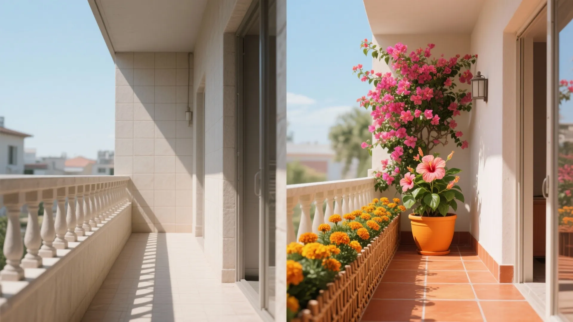 Color and Pollinators: Bougainvillea, Hibiscus, and Marigold