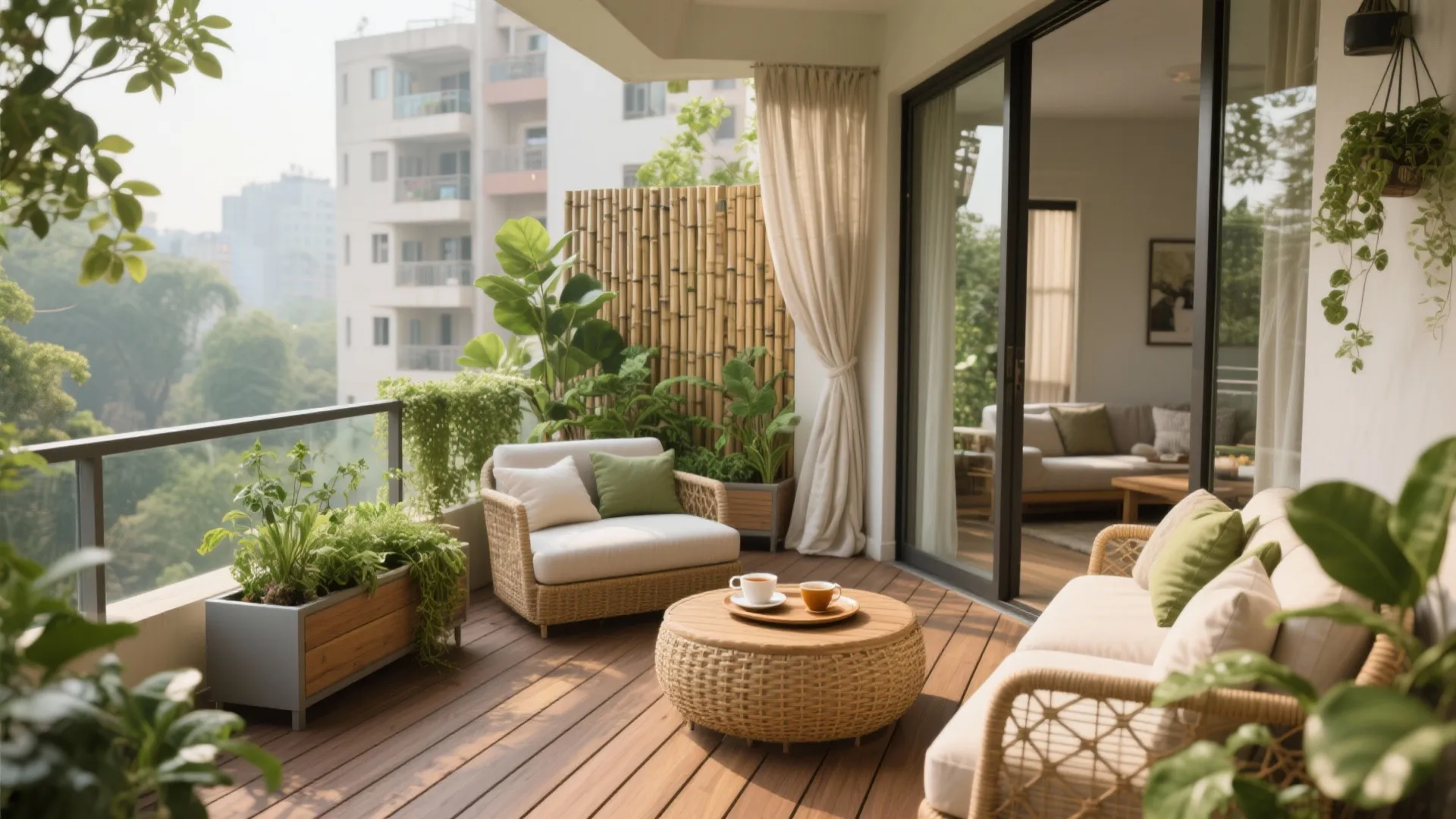 Balcony-to-biophilia: turn terraces into green rooms
