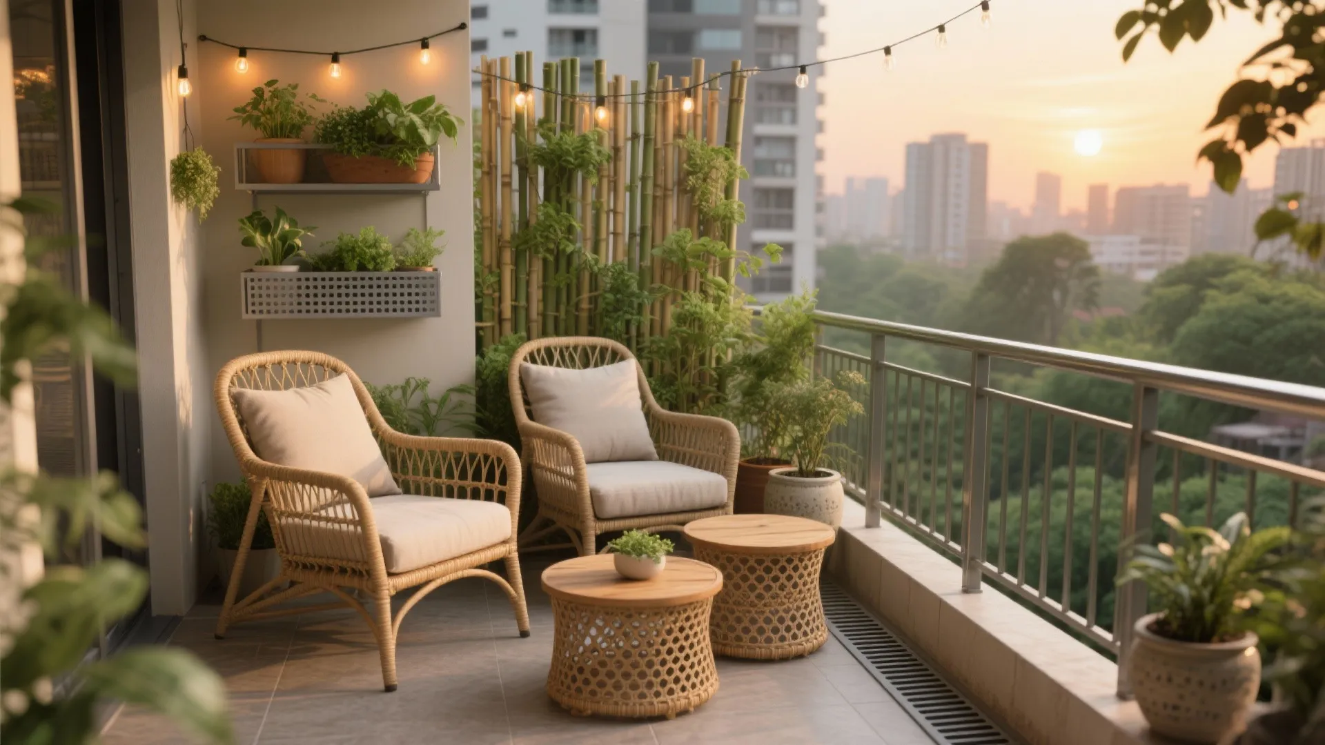 Balcony as your third living space (a small biophilic retreat)