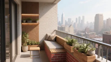 5 Balcony Brick Design Ideas That Maximize Small Spaces
