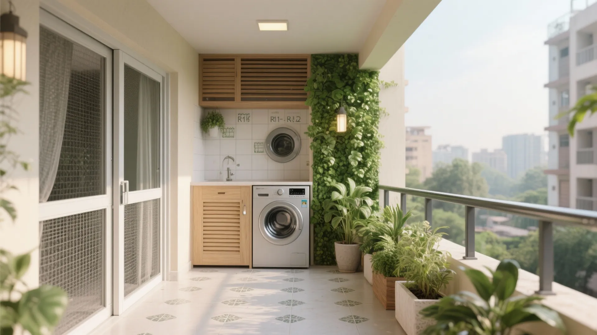 3) Balcony as Dust-Smart Green Buffer and Utility