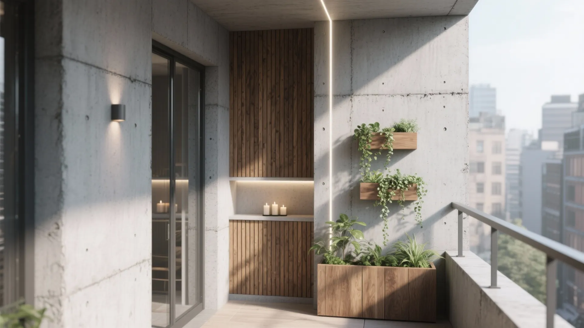 Balcony Cement Wall Design: 5 Ideas: Small-space creativity: my seasoned take on balcony cement wall design with 5 practical, trend-led ideas