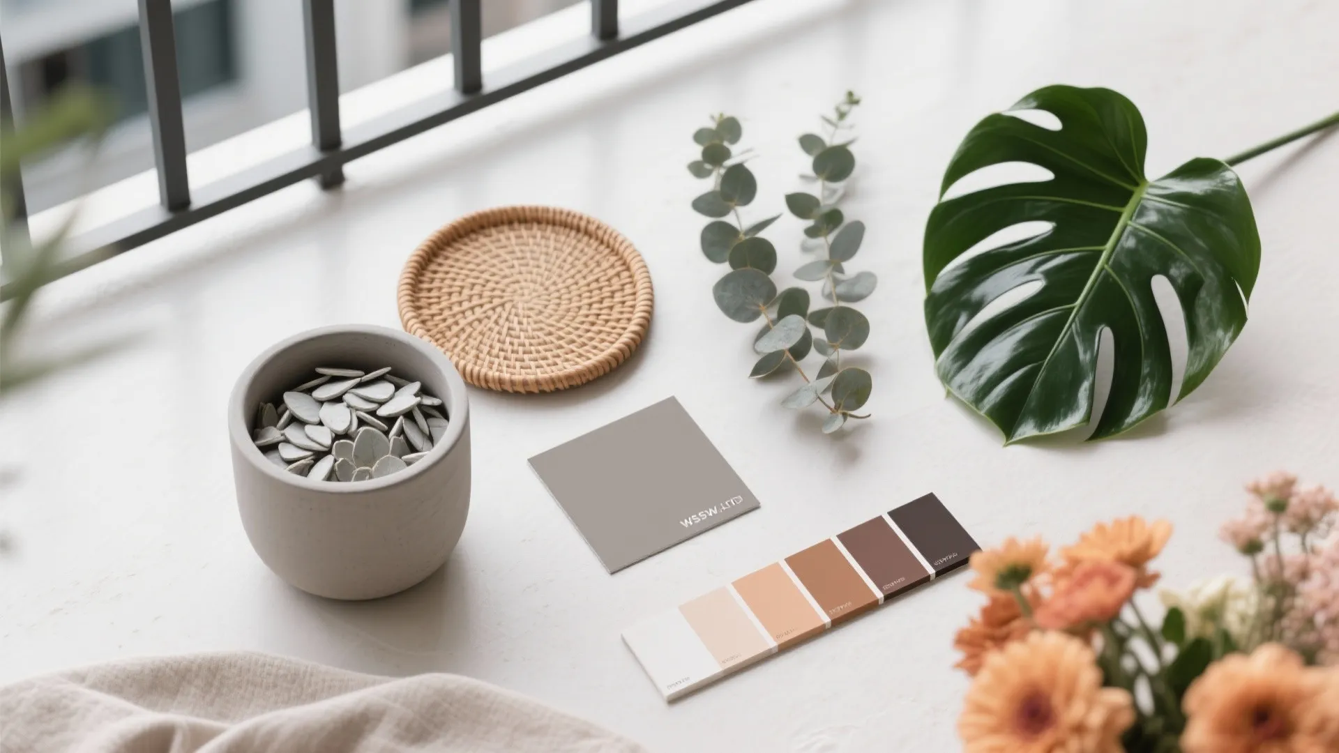 3) Color zoning with compact planters