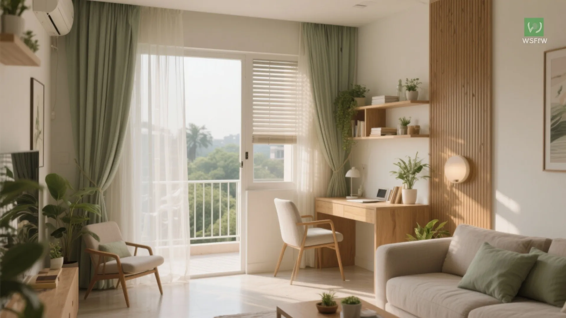 Balcony-driven daylight and cross-ventilation