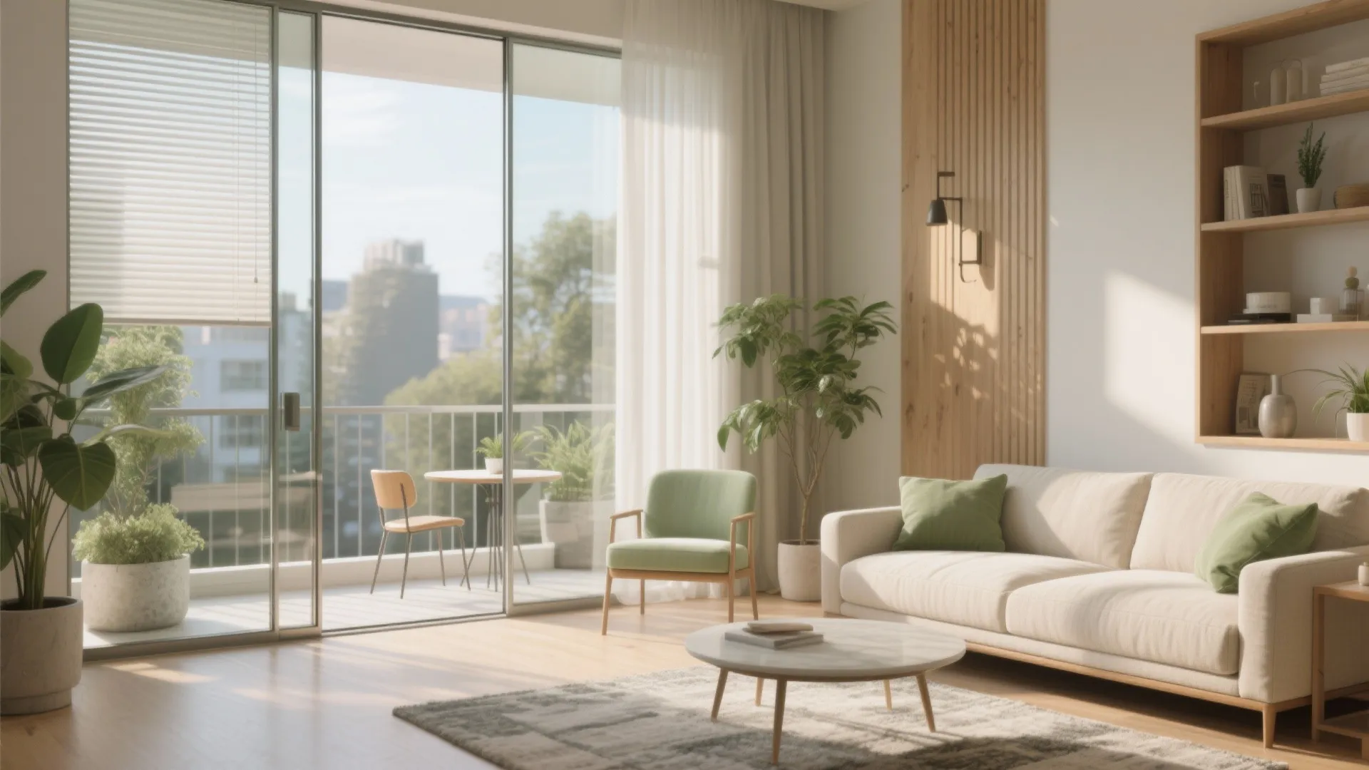 Daylight-led design with balcony integration