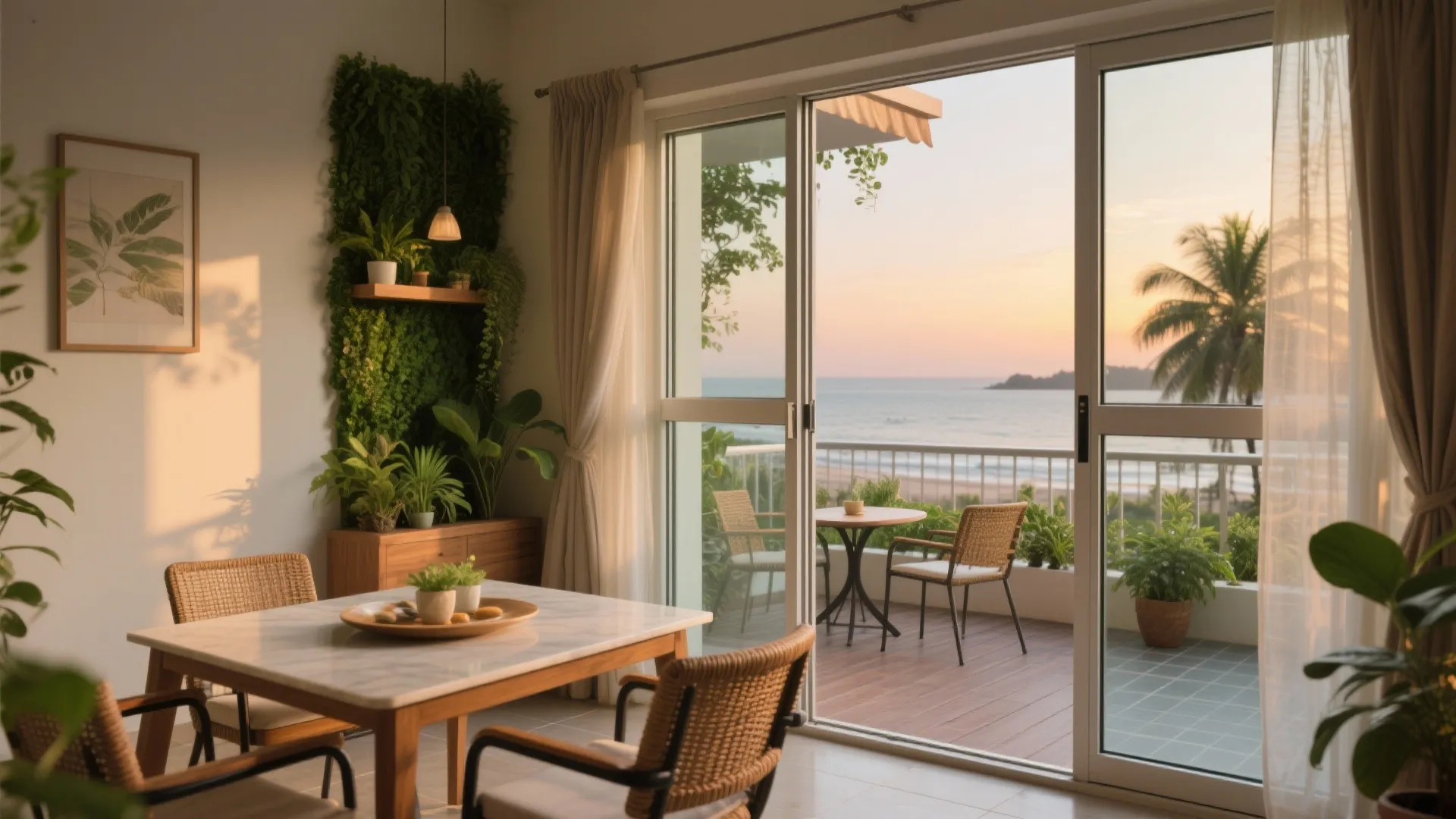 Balcony + Dining: Easy Indoor-Outdoor Living
