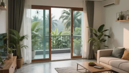 5 Balcony Doors Designs in Tamilnadu