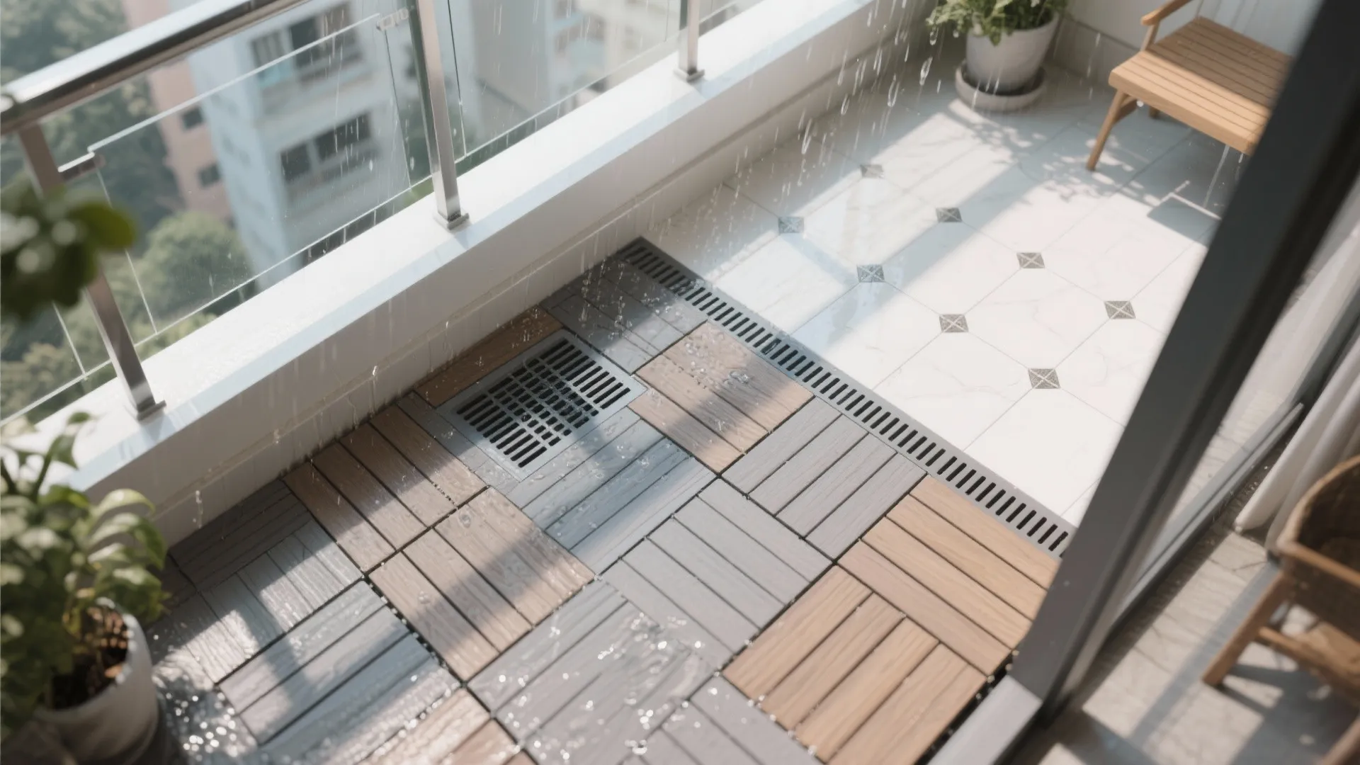 Monsoon-smart flooring and drainage