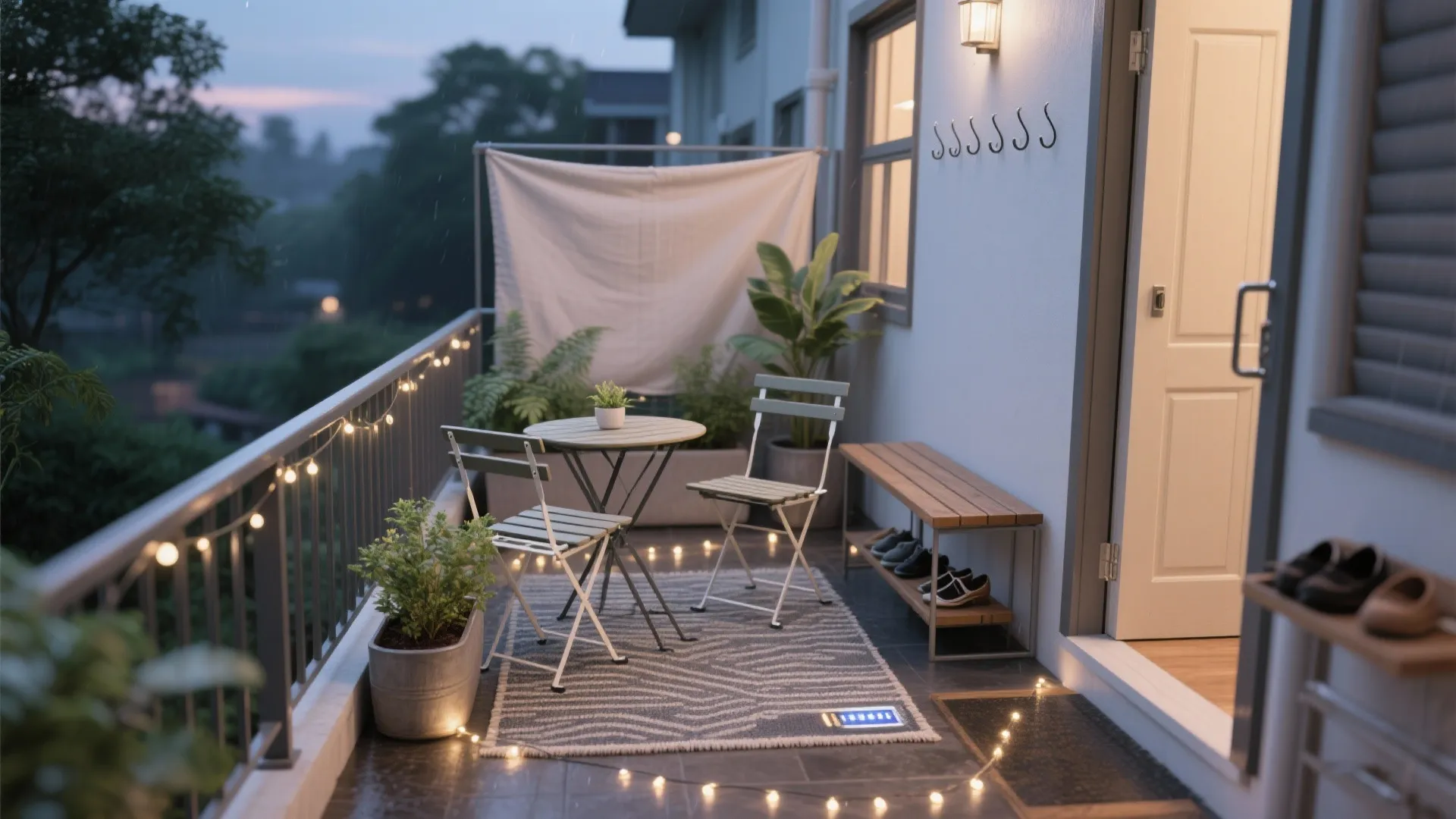 Balcony and entryway: small zones with big impact